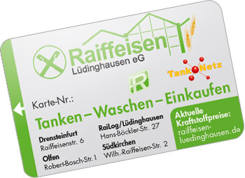 Raiffeisen Lüdinghausen Tankkarte